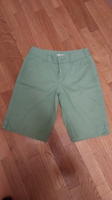kurze grüne Baumwollhose/Bermuda Merona In Größe 38 gebraucht