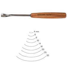 PFEIL Swiss Made 4mm #7 Sweep Spoon Gouge