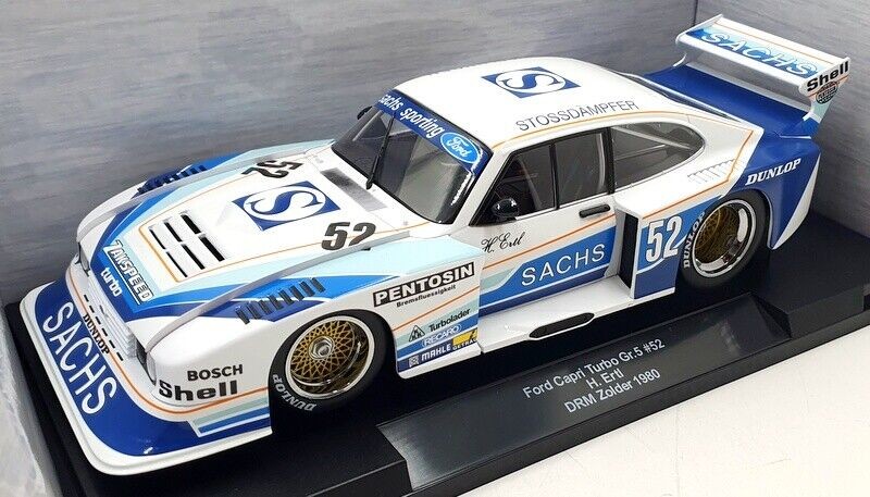 Ford Capri Turbo Gr.5 1/18 réplique course DRM avec détails habitacle