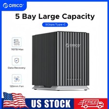 ORICO 2/5Bay Type C Storage Enclosure 3.5" HDD for Mac and PC DAS Solution 110TB