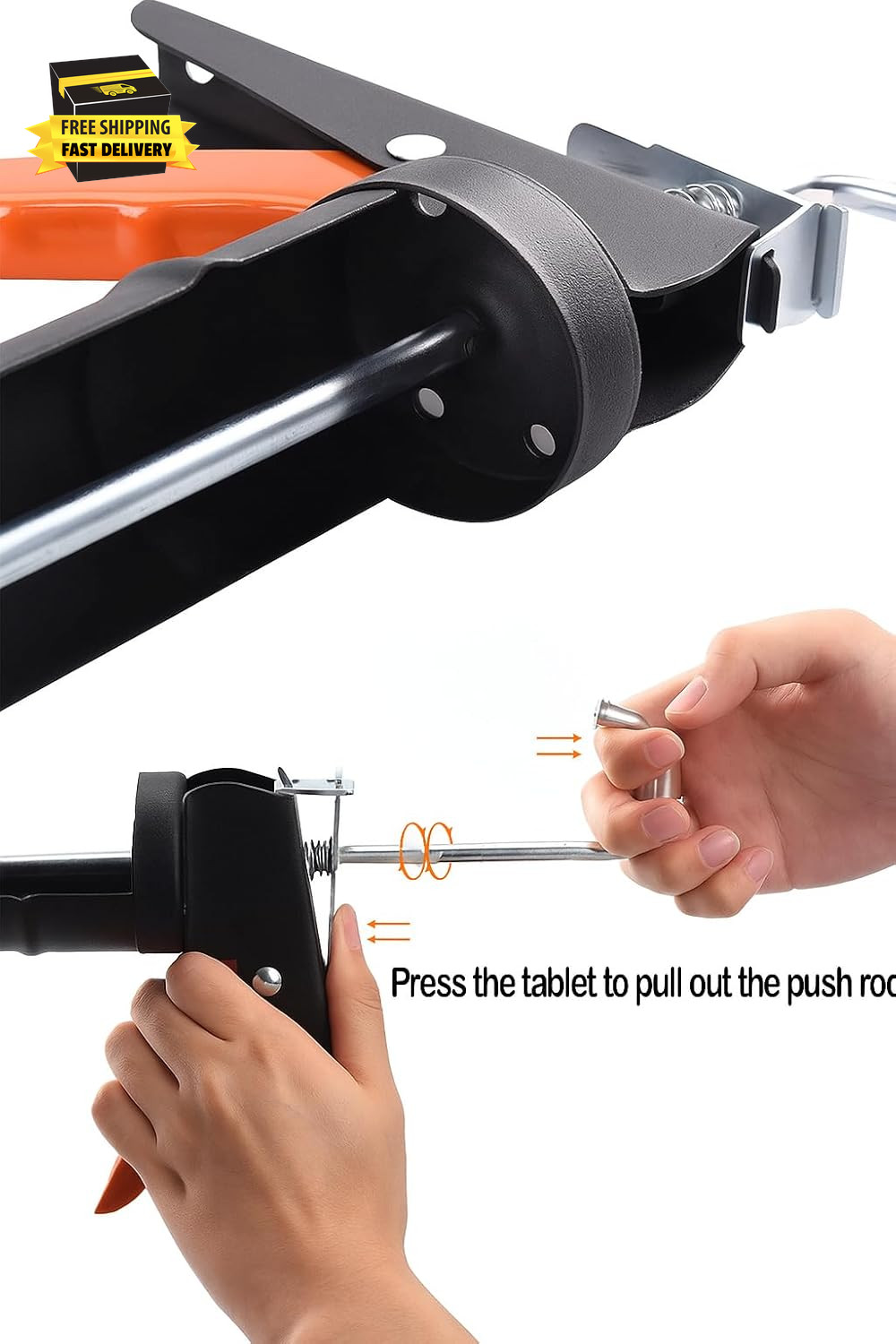 - Professional Caulking Gun, 10:1 Thrust Ratio, Caulking Gun No Drip, Hand Tool 