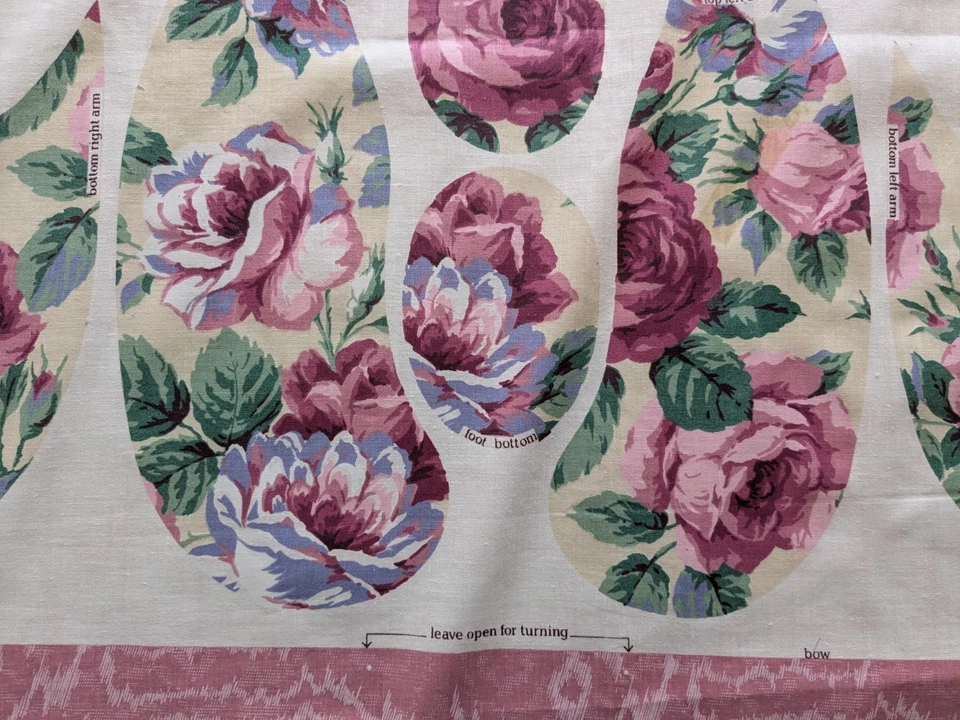 Oso de peluche Cranston CUBIERTO DE ROSA HÁGALO USTED MISMO cortar y coser y peluche oso de juguete Foto 4 de 4