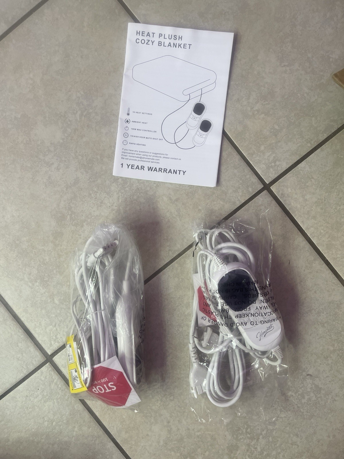 Homemate Electric Blanket King Size- 100"x90" Heated Blanket King Size, Auto-Off