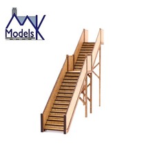 Model Railway 00/H0 Gauge Station Wooden Staircase Laser Cut mdf Model Kit 