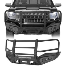 Fit 2016-2018 Gmc Sierra 1500 Magnus Steel Front Bumper W Brush Grille Guard Fit 2016-2018 Gmc Sierra 1500 Magnus Steel Front Bumper W Brush Grille Guard