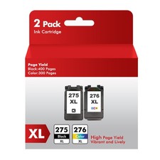 2 Pack Pg-275xl Cl-276xl Ink Cartridges For Canon Pixma Ts3522 Ts3722 Tr4722 2 Pack Pg-275xl Cl-276xl Ink Cartridges For Canon Pixma Ts3522 Ts3722 Tr4722