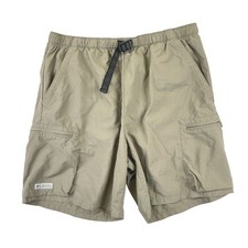 Columbia Cargo Shorts Hiking Men's Large Beige Vintage Gorpcore Outdoor Belted