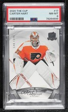 2020-21 Upper Deck The Cup 48/249 Carter Hart #17 PSA 8 0s2w