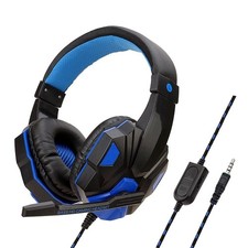 3.5mm Gaming Headset Mic LED Headphones Stereo Bass Surround For PC PS4 Xbox One