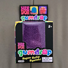 Schylling NeeDoh Gumdrop Super Solid Squish Squeeze Toy Purple 3 26076HY