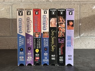 Lot of 7 Playboy VHS Tapes Centerfolds & More