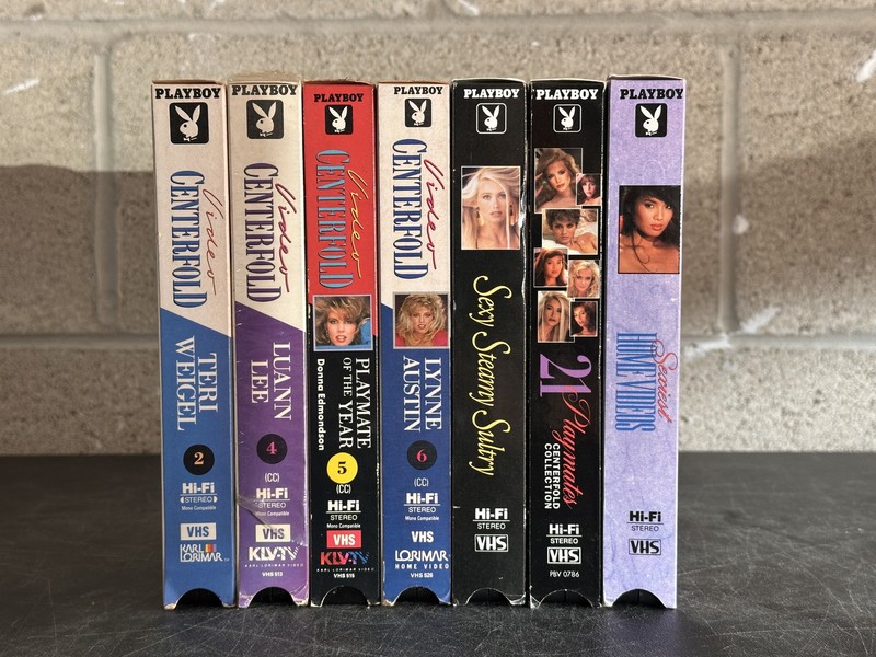 Lot of 7 Playboy VHS Tapes - Centerfolds & More