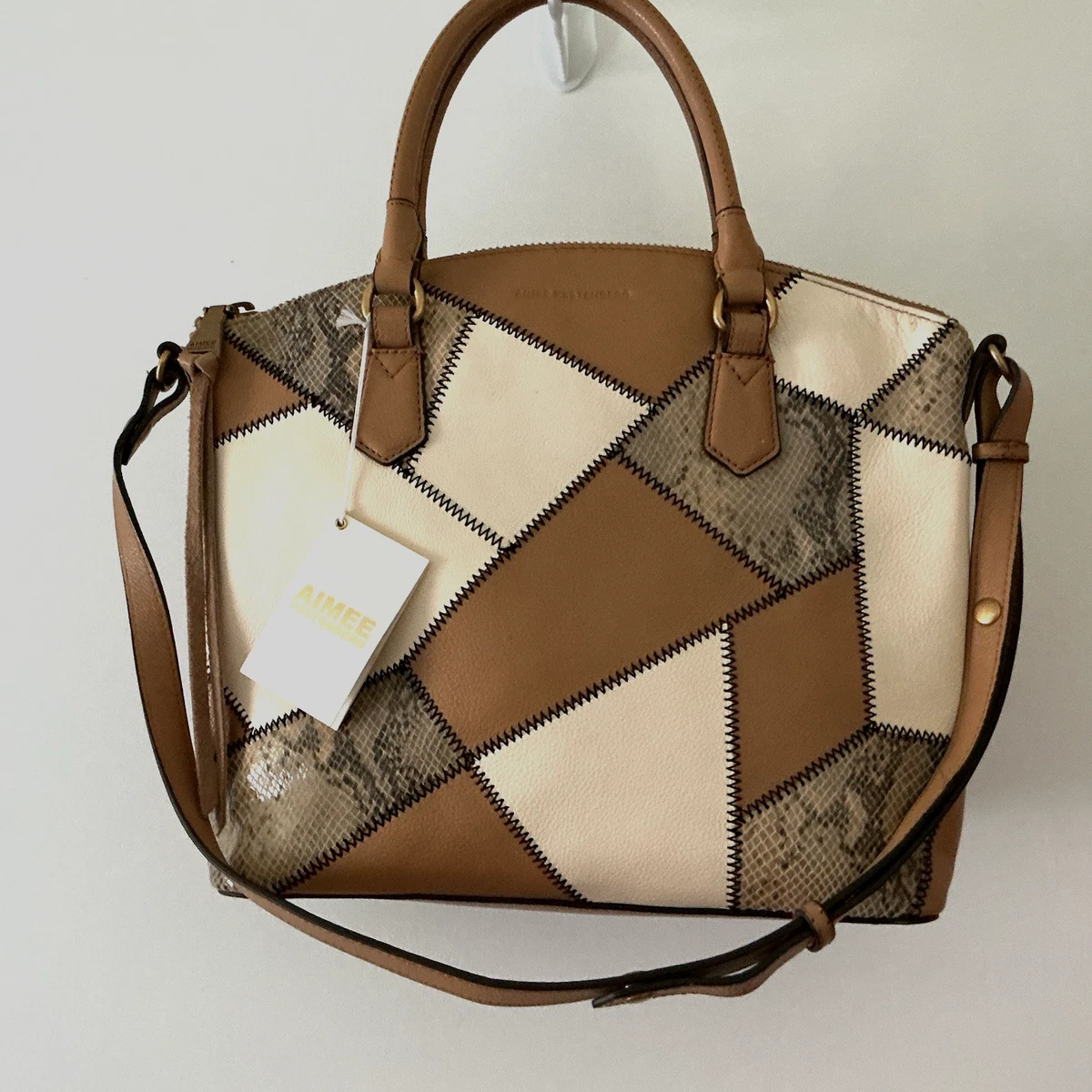 Aimee Kestenberg Leather Backpack Cream Tan Aimee Kestenberg Saddle Up Backpack - QVC UK main image 4