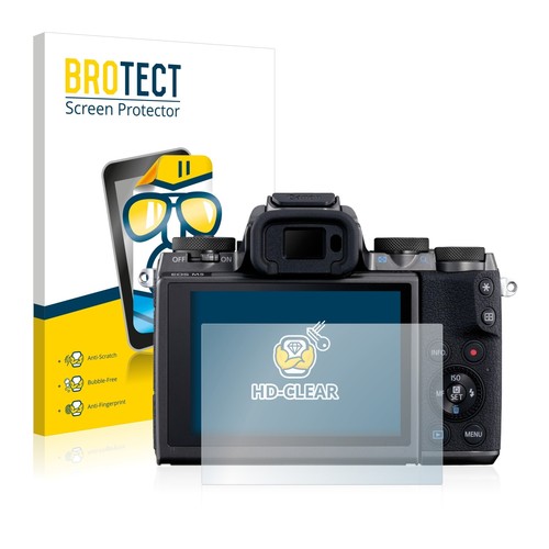 2x Film Protection Ecran pour Canon EOS M5 Clair Protecteur