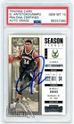 Giannis Antetokounmpo 2017-18 Panini Contenders Autograph Card #3 PSA/DNA 10