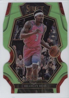2022 Select Premier Level Light Green Prizm Die-Cut 20/49 Bradley Beal #162 1bf5