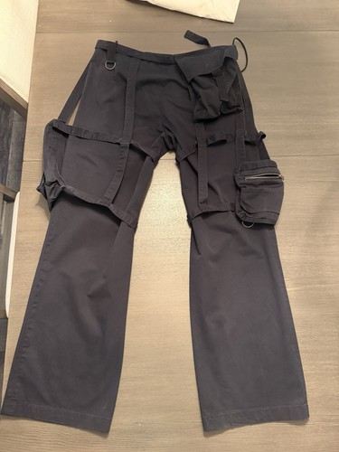 Raf Simons, RAF Simons Archive Redux SS03 Consumed Cargo Pants Bonage Pocket, Canvas Trouser