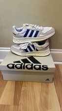 Brand New - Adidas Men  s Run 84 White/ Team Royal Blue/ Grey Size 11 Shoes