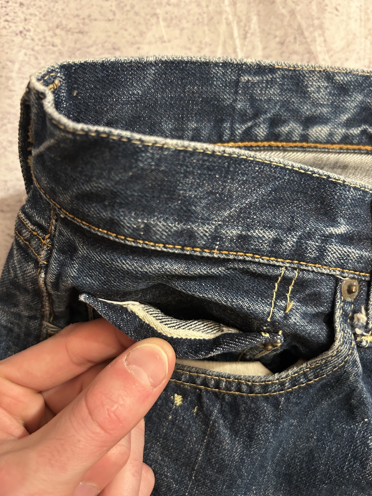 Vintage 60s Levi’s Patchwork Custom Big E Selvedg… - image 7