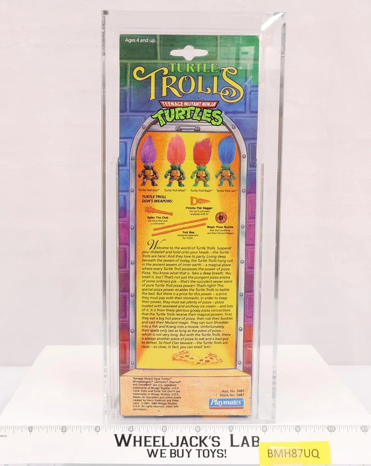 Tortuga Troll Don AFA GRADO 75 70/80/90 TMNT 1993 Playmates NUEVO SELLADO Foto 2 de 4