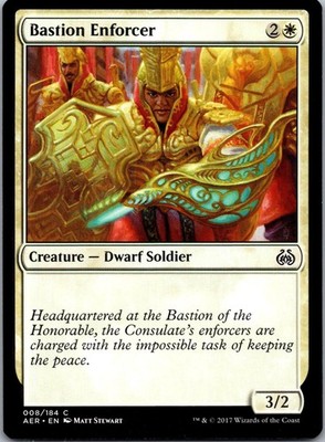 Bastion Enforcer 8 C Aether Revolt Magic: The Gathering Near Mint