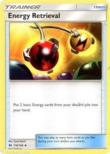 Energy Retrieval   - Uncommon - Pokemon TCG - Sun and Moon - Base set - 116/149