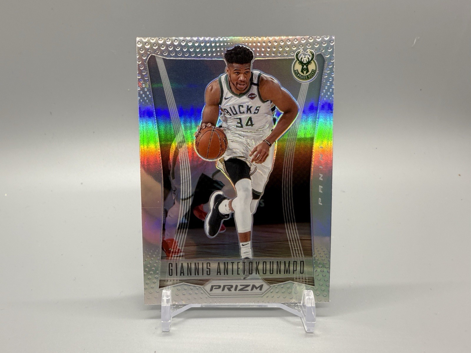 2020-21 Panini Prizm - Prizm Flashback Giannis Antetokounmpo #15 Silver Prizm