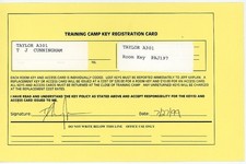 1999 -TJ CUNNINGHAM- PHILADELPHIA EAGLES Signed/Autograph Football Document