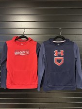 NWOT. Lot of 2 Boys size Large Under Armor Baseball Hoodies