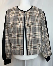 Anthropologie DOLAN Left Coast Mixed Media Quilted Jacket S Dark Academia Grunge