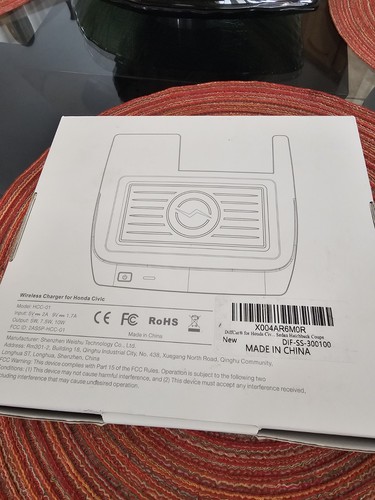 Honda Civic Wireless Charger 2016 2017 2018 2019 2020 2021, OEM Car - Picture 3 of 5