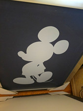 Disney Mickey Mouse Silhouette Wall Art Print/Poster Black & White