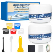 Marine Fiberglass Repair Kit for Boats, 200g/7.06oz Gel Coat Kepair kit for B...