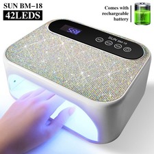 Limegirl Cordless Gel Nail Polish Curing Lamp 48LED UV Lamp With Large LED displ