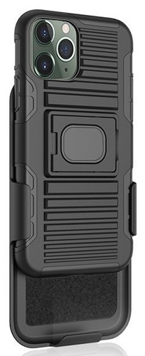 Noir Étui Robuste + Clip Ceinture + Magnétique Voiture Monture pour Apple IPHONE - Photo 11 sur 11