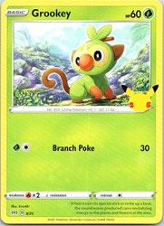 Grookey 008/025 McDonald's 25th Anniversary Holo Promo