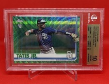 Fernando Tatis Jr 2019 Topps Chrome Green Wave Refractor RC BGS10 PRISTINE!!🔥