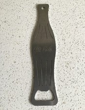 Old Style Coca-Cola Bottle Design Bright Silver Tone Bottle Opener.