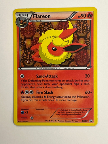 Flareon BW88 Black Star Promo 2013 Eeveelutions
