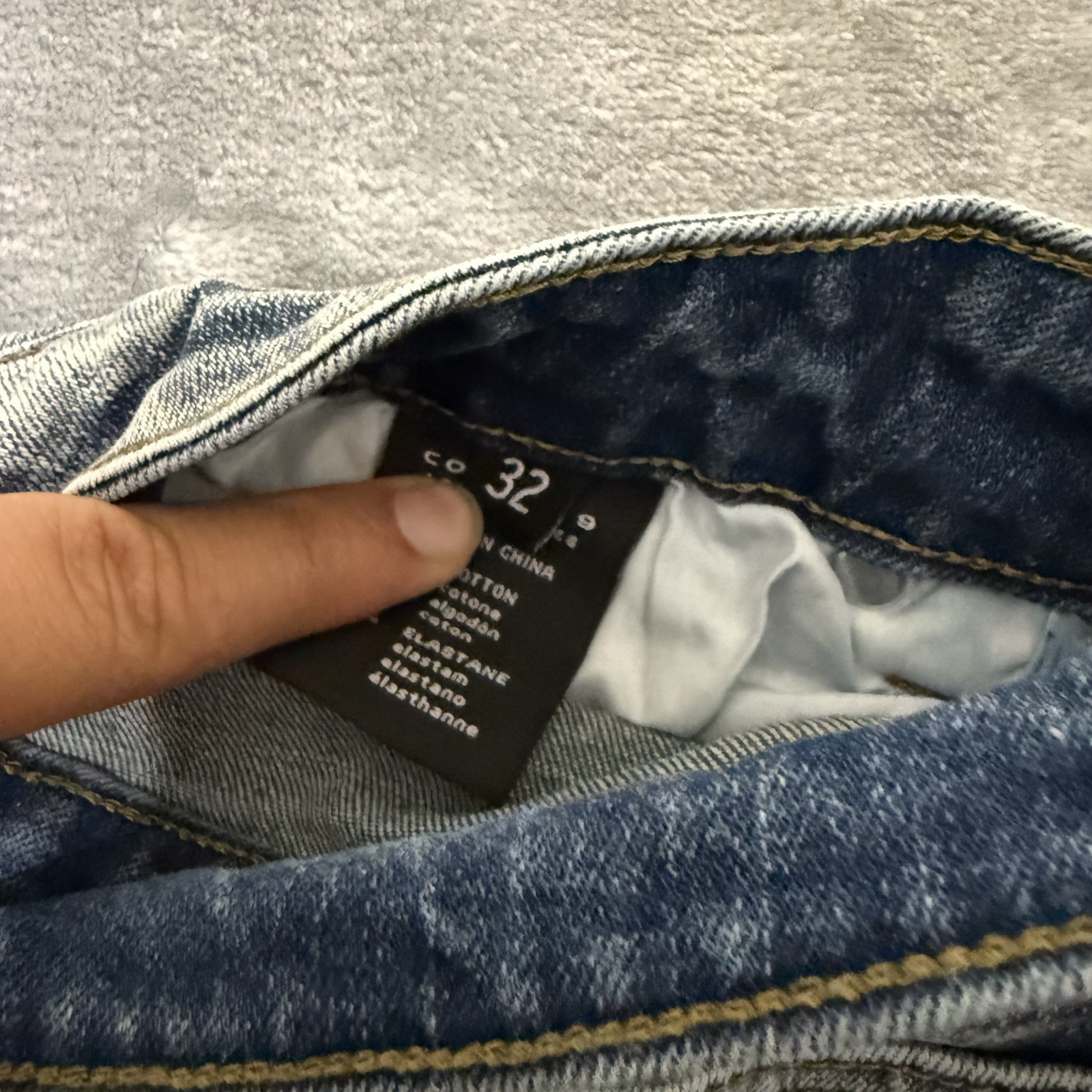 Cooper 9 - 506 Distressed Stack Denim Patch Jeans… - image 8