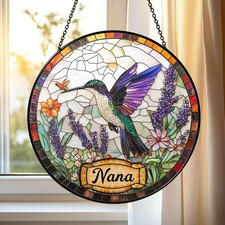 Personalized Nana Stained Glass Suncatcher Mother's Day Gift for Mom/Grandma