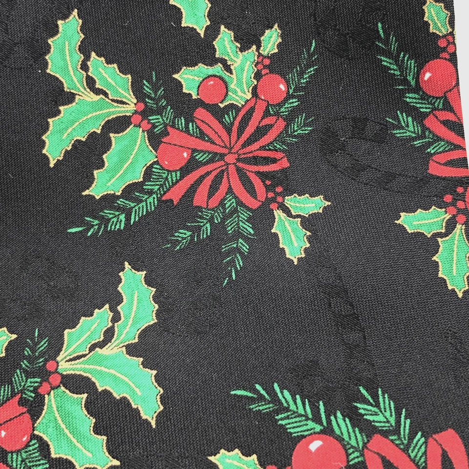 Corbata Hallmark Navidad Hombre - Stock Muerto - Negra De Colección 3,75 x 61" Vacaciones Foto 2 de 4