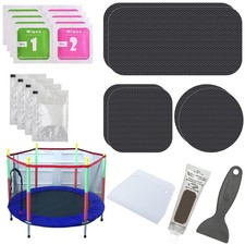 Trampoline Patch Repair Kit 6 Self-Adhesive Patches Square Rectangular Round