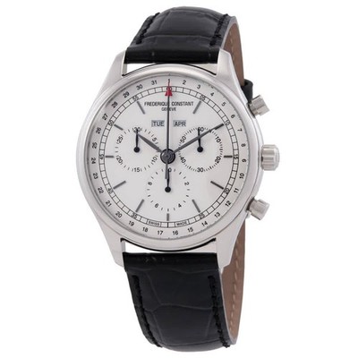 Frederique Constant Classics Chronograph Quartz White Dial Men's Watch