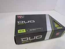 NEW WILSON 2.5 DUO SOFT YELLOW GOLF BALLS 12PK