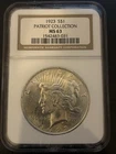 1923 NGC MS 63 Peace Silver Dollar, Patriot Collection, United States Silver $1