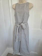 Alice & Olivia black white 'Feminist' typography belted sleeveless dress. UK 8