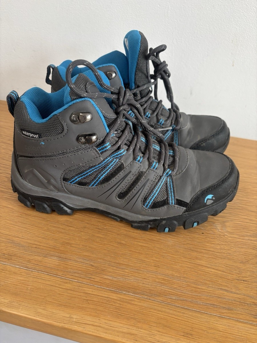Gelert Walking Hiking Waterproof Boots Blue/Grey Size UK UK