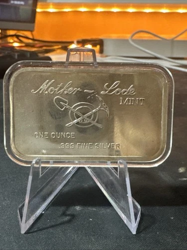 *Vintage* 1973 Mother Lode Mint~”Never Go Broke”~1oz .999 Fine Silver Bar
