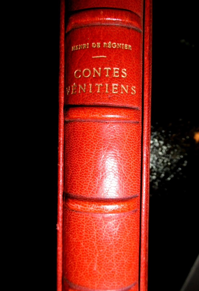 CONTES VENITIENS-ILLUST CHARLES MARTIN-1927-RELIURE PLEIN MAROQUIN-NUMER XXI/XXX - Photo 2/4